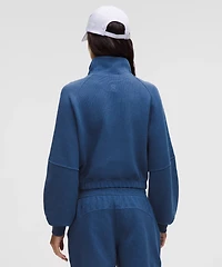 Scuba Cropped Funnel-Neck Half Zip *Waffle | Women's Hoodies & Sweatshirts