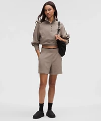 Scuba Cropped Funnel-Neck Half Zip *Waffle | Women's Hoodies & Sweatshirts