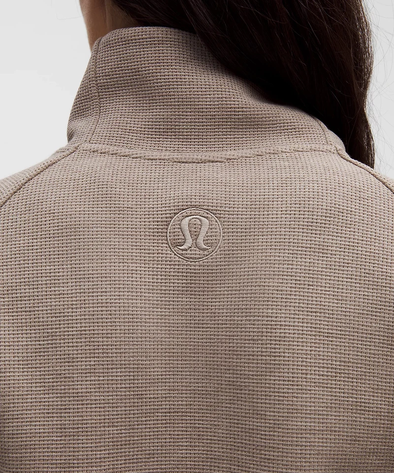 Scuba Cropped Funnel-Neck Half Zip *Waffle | Women's Hoodies & Sweatshirts