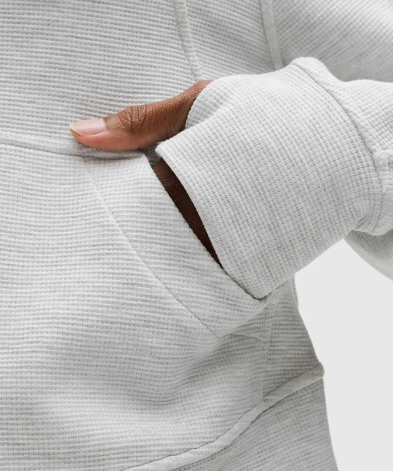 Scuba Oversized Full-Zip Hoodie *Waffle