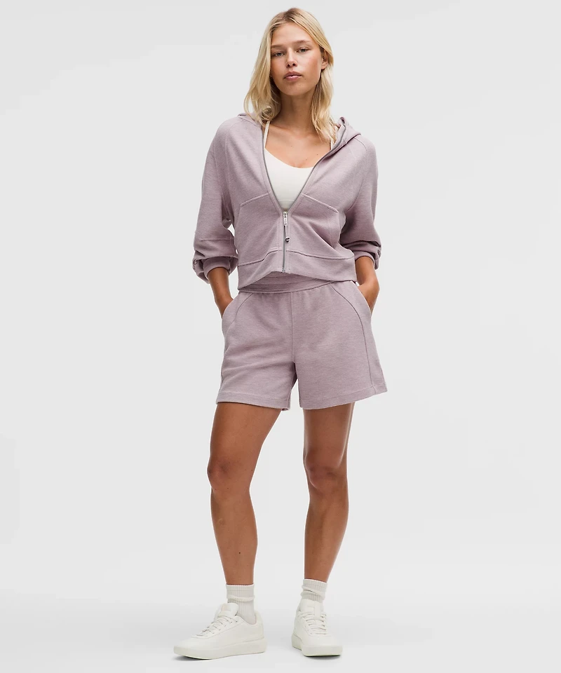 Scuba Oversized Full-Zip Hoodie *Waffle