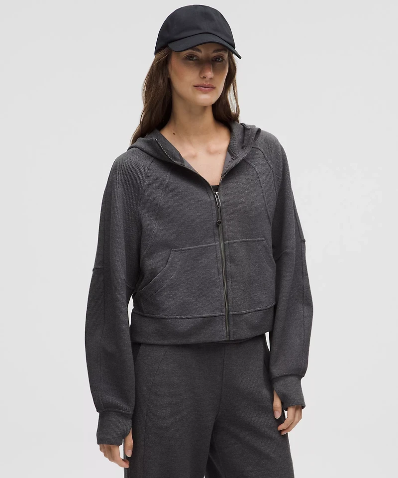 Scuba Oversized Full-Zip Hoodie *Waffle | Women's Hoodies & Sweatshirts