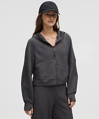 Scuba Oversized Full-Zip Hoodie *Waffle | Women's Hoodies & Sweatshirts