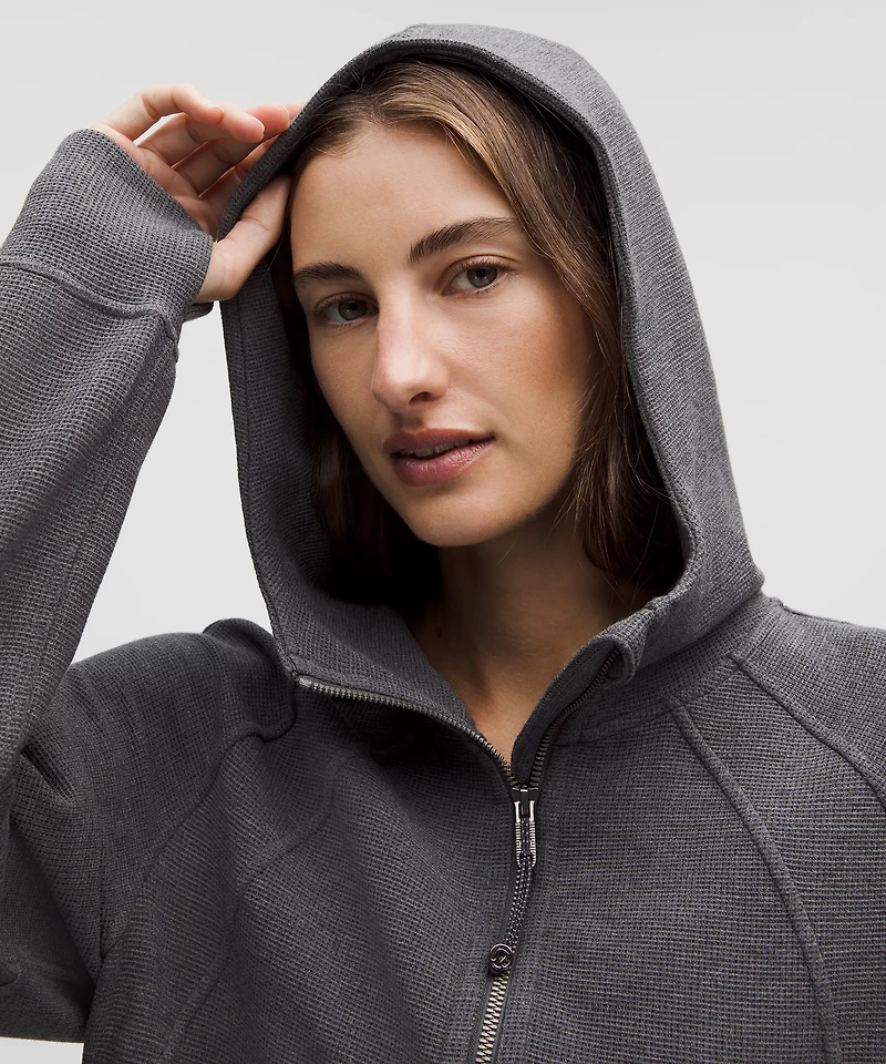 Scuba Oversized Full-Zip Hoodie *Waffle | Women's Hoodies & Sweatshirts