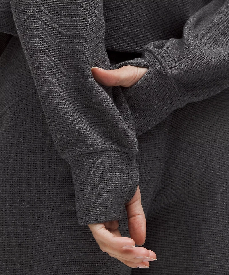 Scuba Oversized Full-Zip Hoodie *Waffle | Women's Hoodies & Sweatshirts