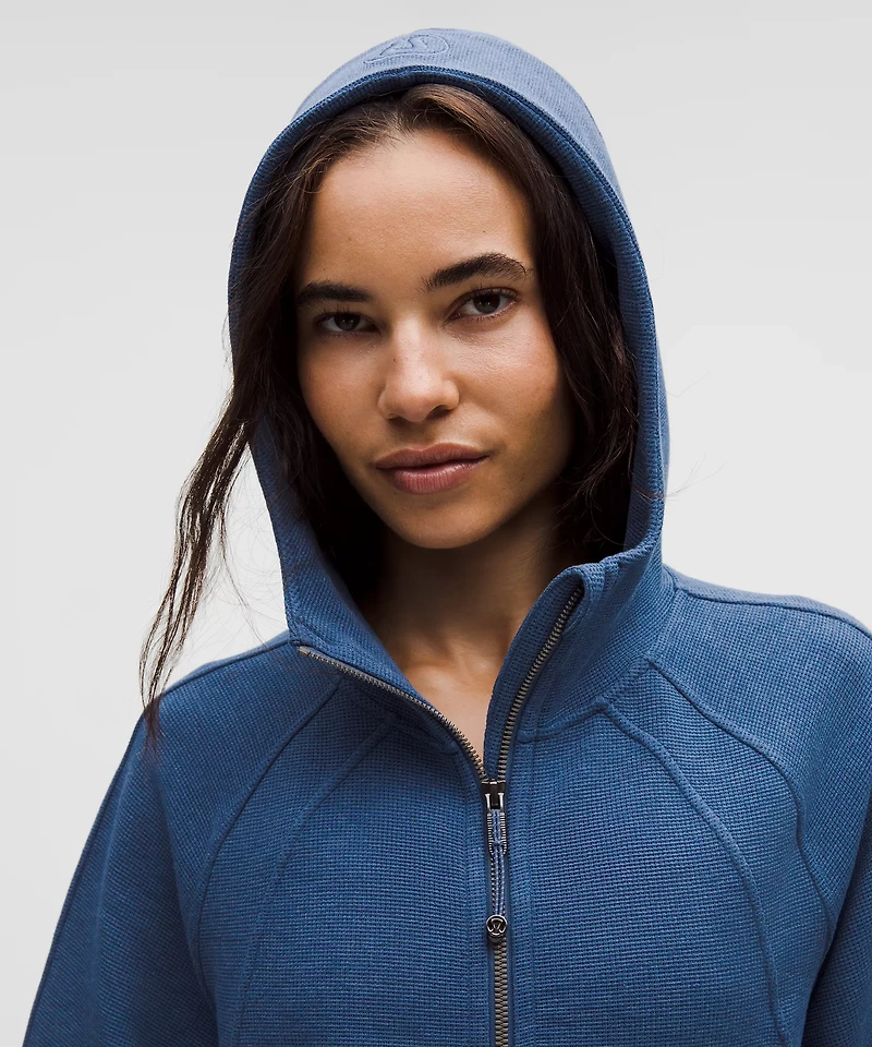 Scuba Oversized Full-Zip Hoodie *Waffle | Women's Hoodies & Sweatshirts