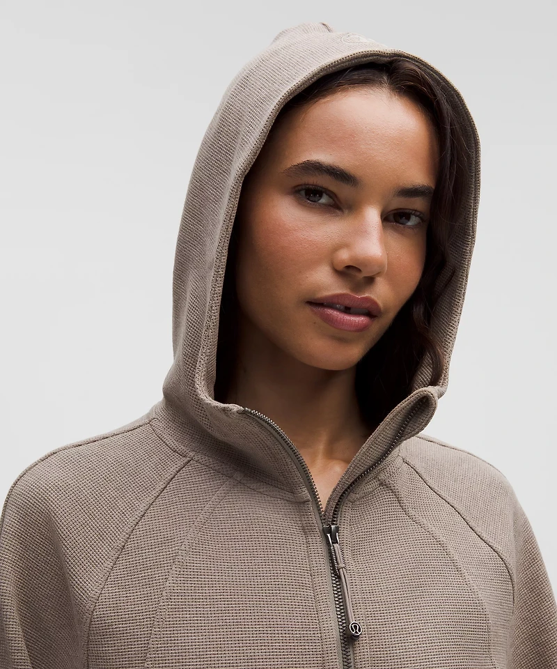 Scuba Oversized Full-Zip Hoodie *Waffle | Women's Hoodies & Sweatshirts