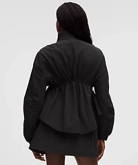 Crinkle Nylon Cinchable Jacket | Women's Coats & Jackets