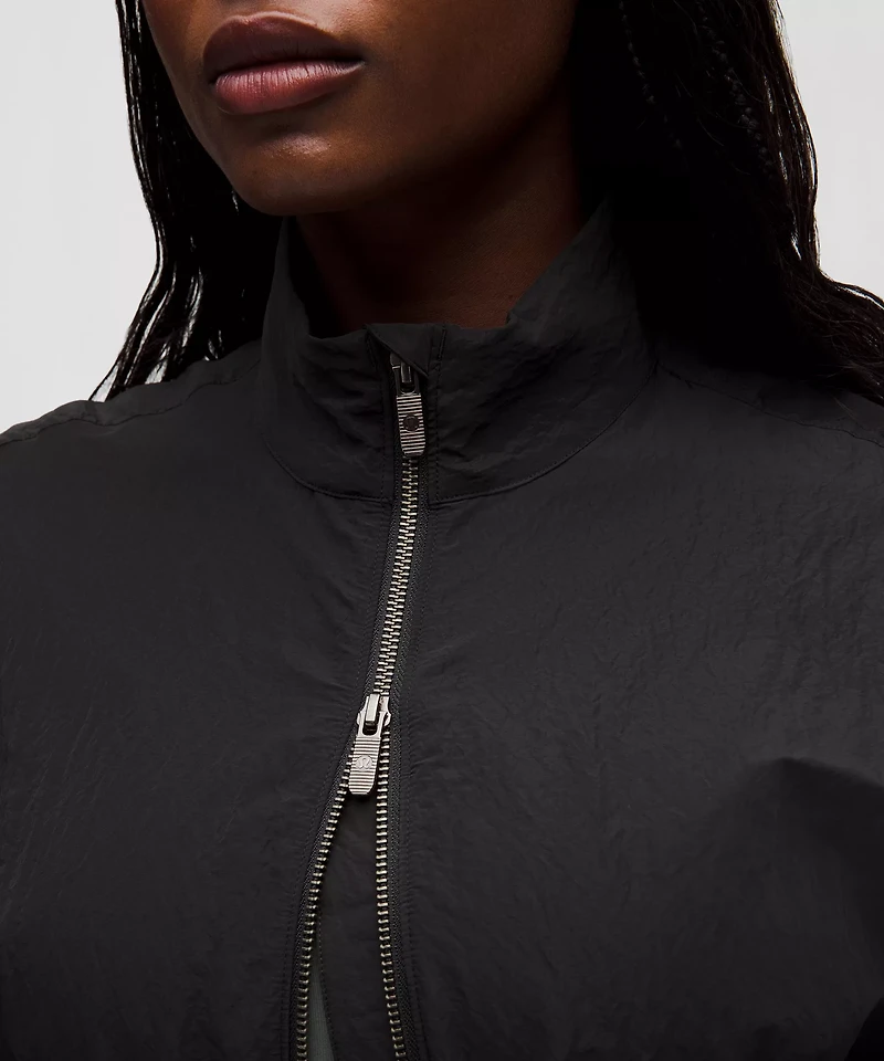 Crinkle Nylon Cinchable Jacket | Women's Coats & Jackets