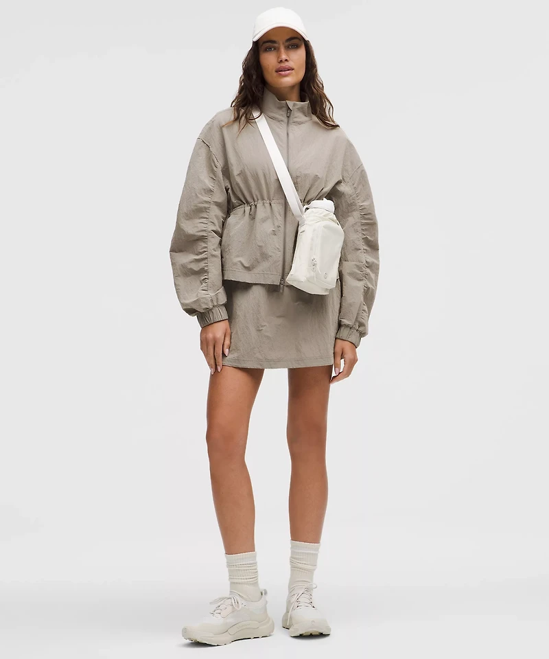 Crinkle Nylon Cinchable Jacket | Women's Coats & Jackets