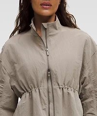 Crinkle Nylon Cinchable Jacket | Women's Coats & Jackets