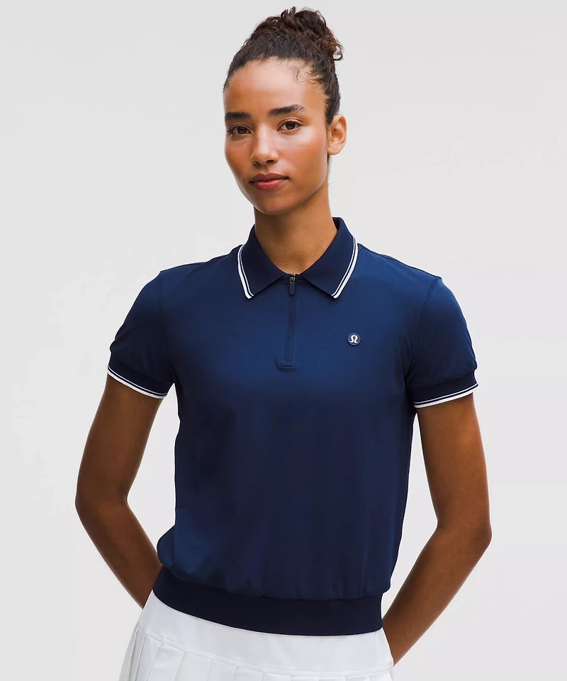 Pique Zip-Up Golf Shirt | Women's Polo Shirts