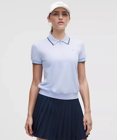 Pique Zip-Up Golf Shirt | Women's Polo Shirts