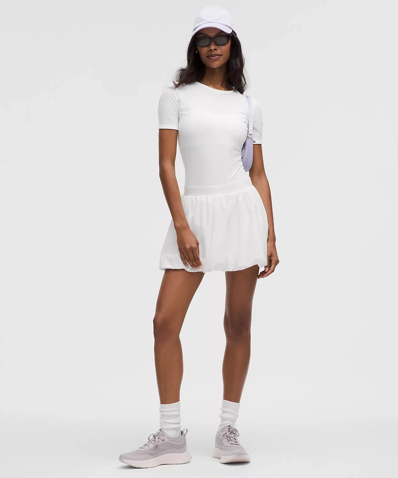 Stretch Cotton Ribbed Short-Sleeve Bodysuit | Women's Bodysuits