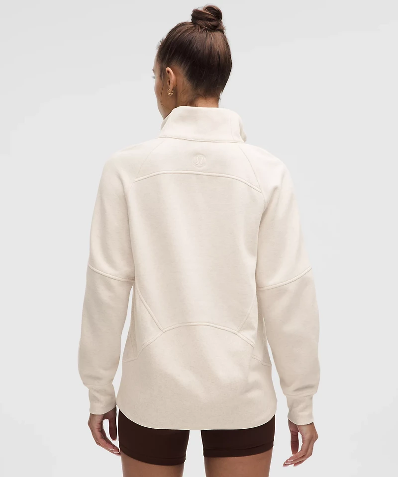 Scuba Oversized Funnel-Neck Half Zip *Long