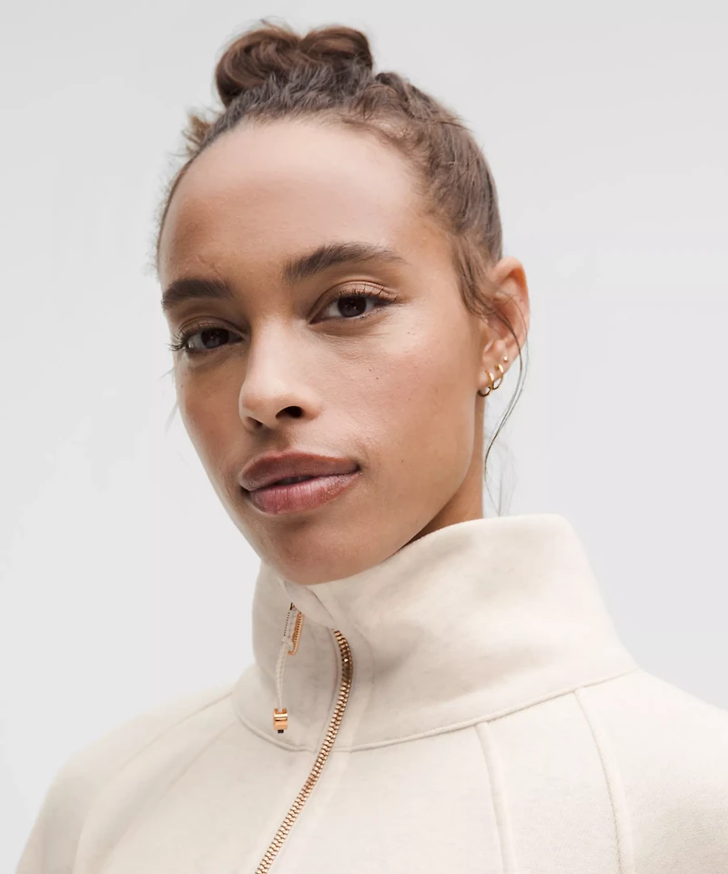 Scuba Oversized Funnel-Neck Half Zip *Long