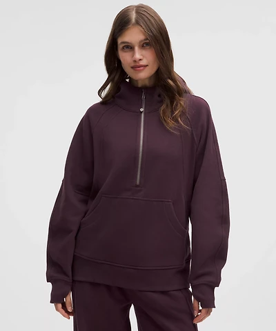 Scuba Oversized Half-Zip Hoodie *Long