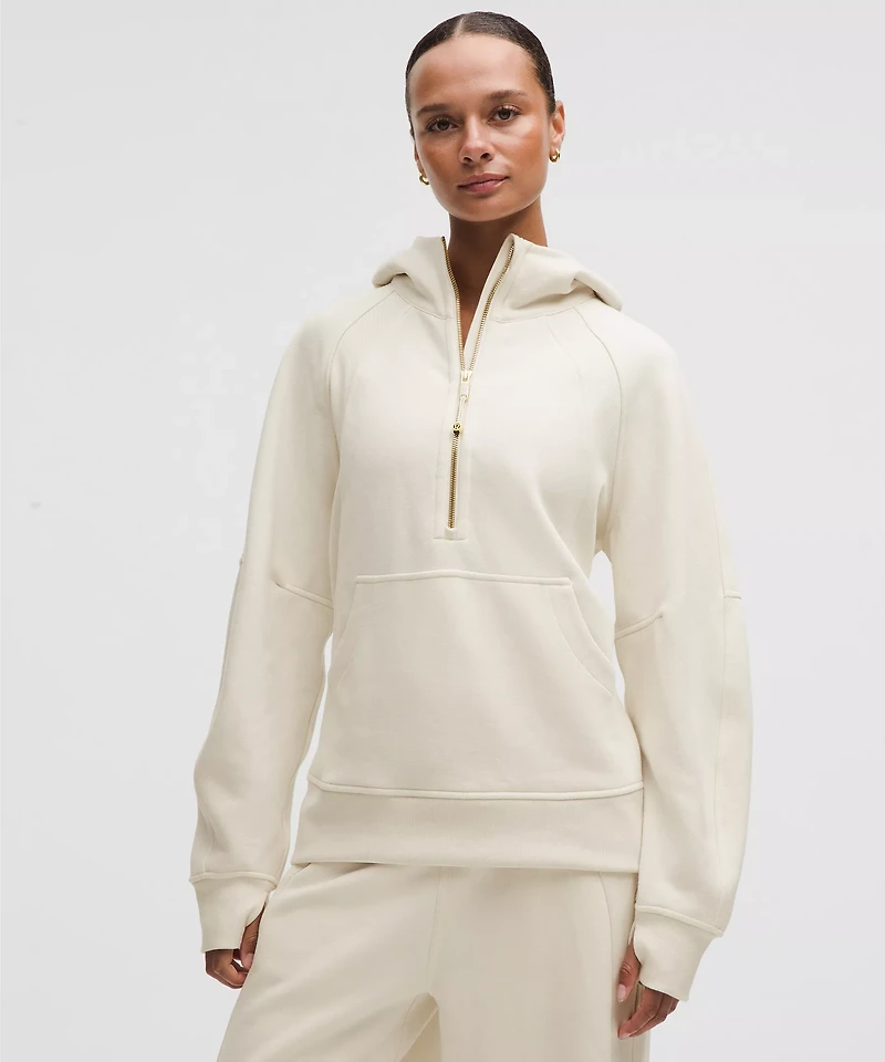 Scuba Oversized Half-Zip Hoodie *Long