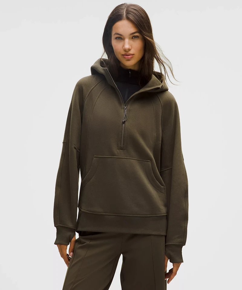 Scuba Oversized Half-Zip Hoodie *Long | Women's Hoodies & Sweatshirts