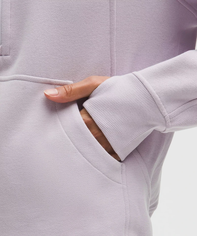 Scuba Oversized Half-Zip Hoodie *Long