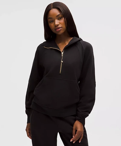 Scuba Oversized Half-Zip Hoodie *Long