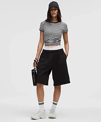 Love Curved-Hem Crewneck T-Shirt | Women's Short Sleeve Shirts & Tee's