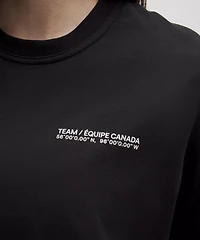Team Canada Women's Heavyweight Cotton Long Sleeve COC Logo *Wordmark