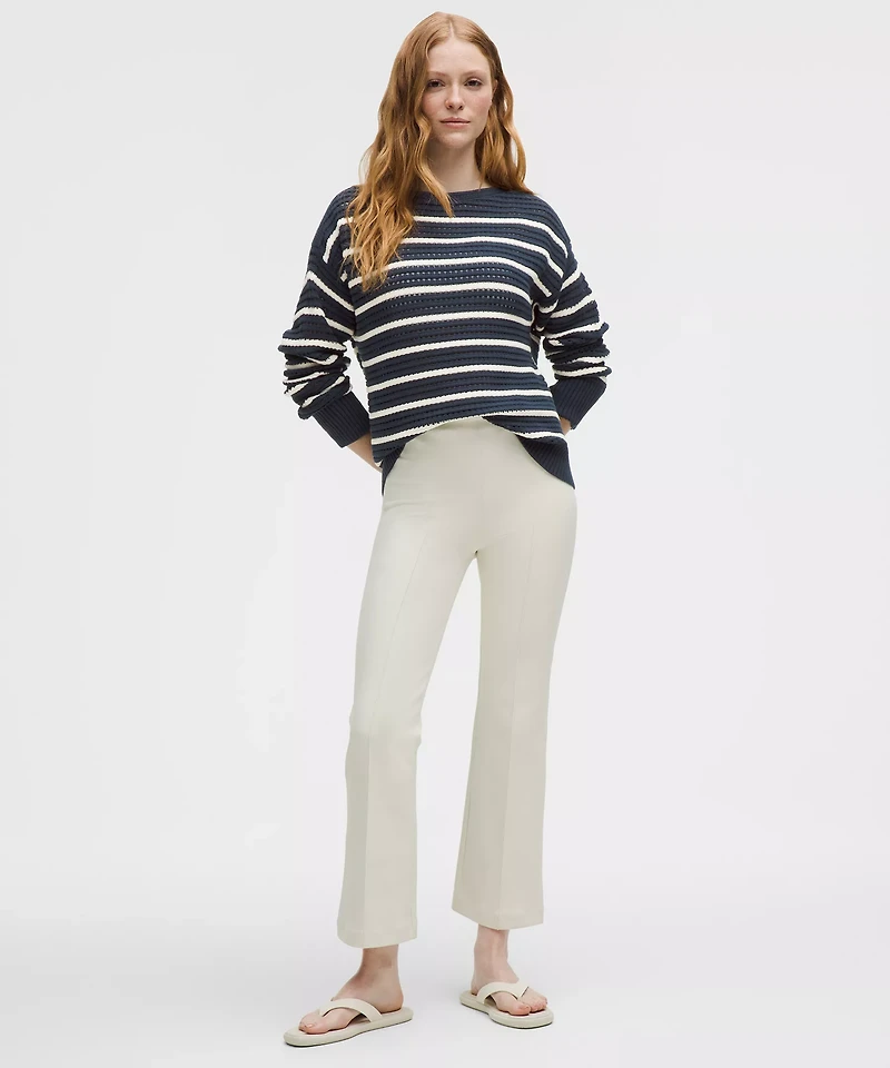 Cotton Crochet Pullover | Women's Sweaters