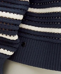 Cotton Crochet Pullover | Women's Sweaters