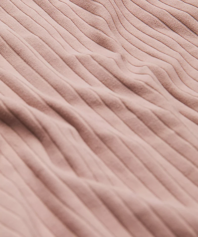 Wundermost Ultra-Soft Ribbed Nulu Crewneck Long-Sleeve Shirt