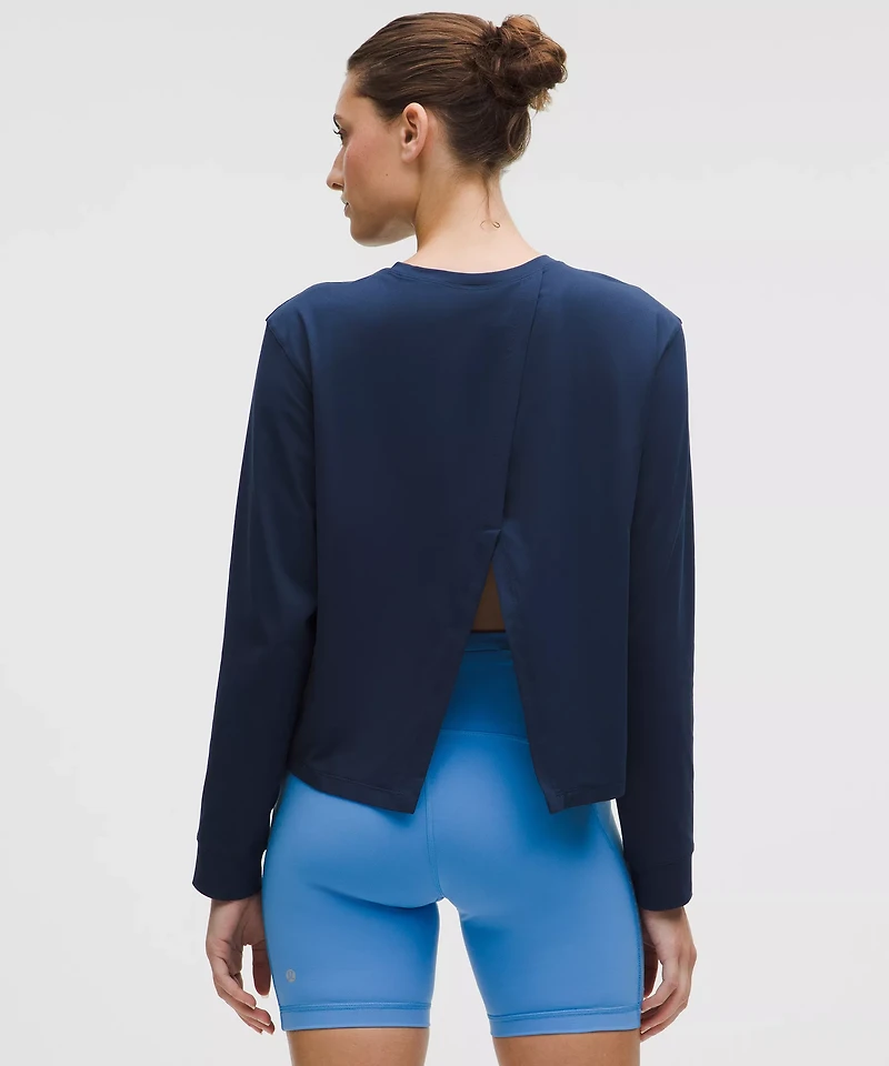 Pace Crush Cross-Back UV-Protective Graphic Long-Sleeve Shirt | Women's Long Sleeve Shirts