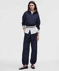 Perfectly Oversized Ringer Funnel-Neck Half Zip | Women's Hoodies & Sweatshirts