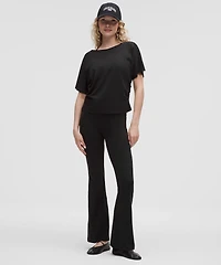 Organic Cotton Ruched-Sides T-Shirt | Women's Short Sleeve Shirts & Tee's
