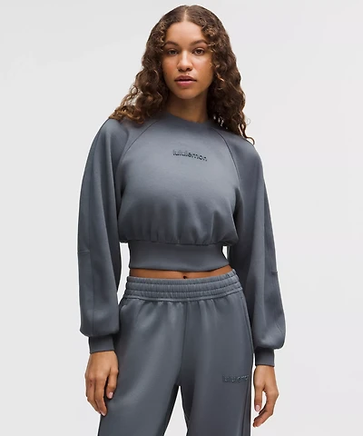 Smooth Spacer Cropped Pullover *Wash