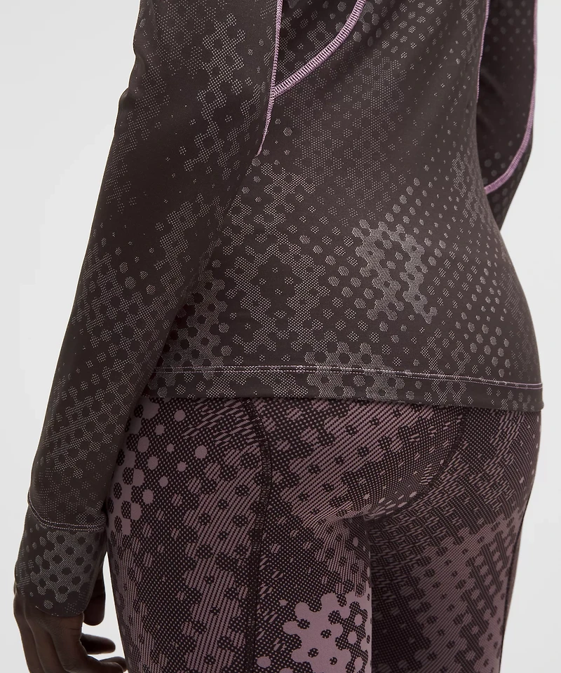 Women's Jacquard Tight-Fit Long-Sleeve Shirt *SLNSH Collection | Long Sleeve Shirts