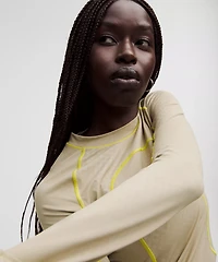 Women's Jacquard Tight-Fit Long-Sleeve Shirt *SLNSH Collection | Long Sleeve Shirts