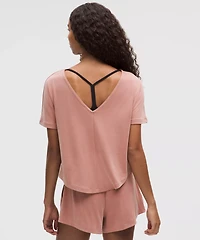 Drapey Softstreme Boatneck Short-Sleeve Shirt