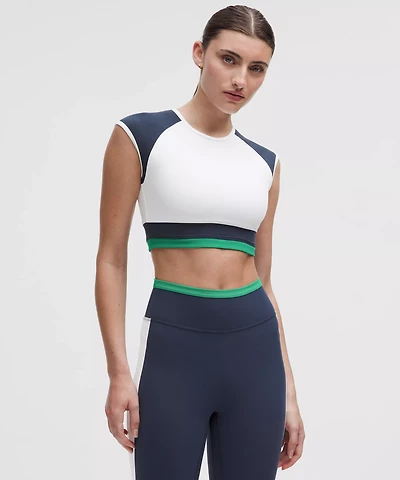 Nulu Cropped Short-Sleeve Shirt *Retro Remix Set | Women's Short Sleeve Shirts & Tee's