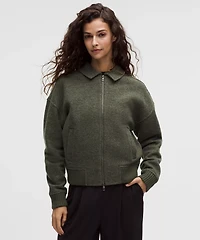 Wool-Blend Collared Jacket