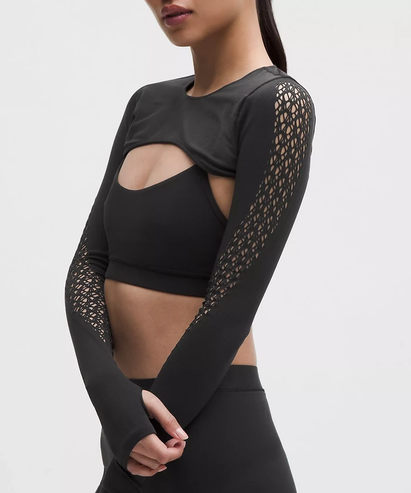 RevealKnit Interlace Long-Sleeve Shrug