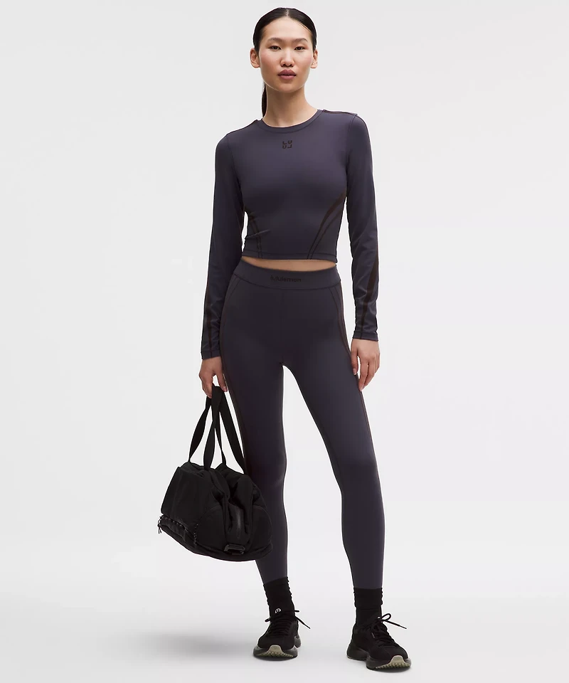 Wunder Train Cropped Long-Sleeve Shirt *Flocked