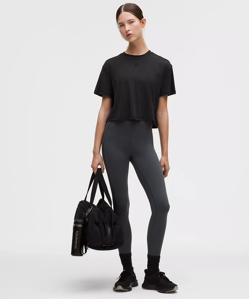 Jersey Training Cropped Short-Sleeve Shirt *Flocked