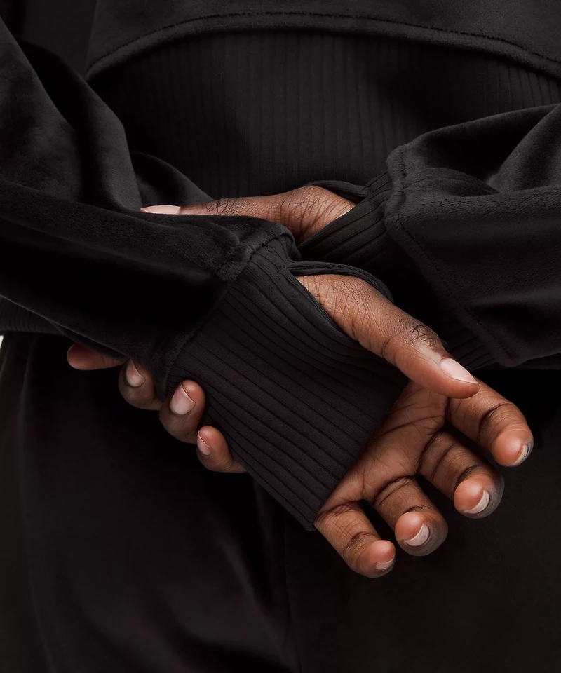 Scuba Oversized Full-Zip Hoodie *Velvet