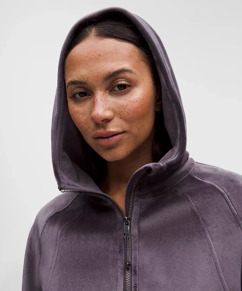 Scuba Oversized Full-Zip Hoodie *Velvet