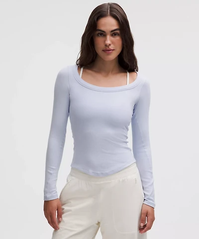 Hold Tight Scoop-Neck Long-Sleeve Shirt | Women's Long Sleeve Shirts