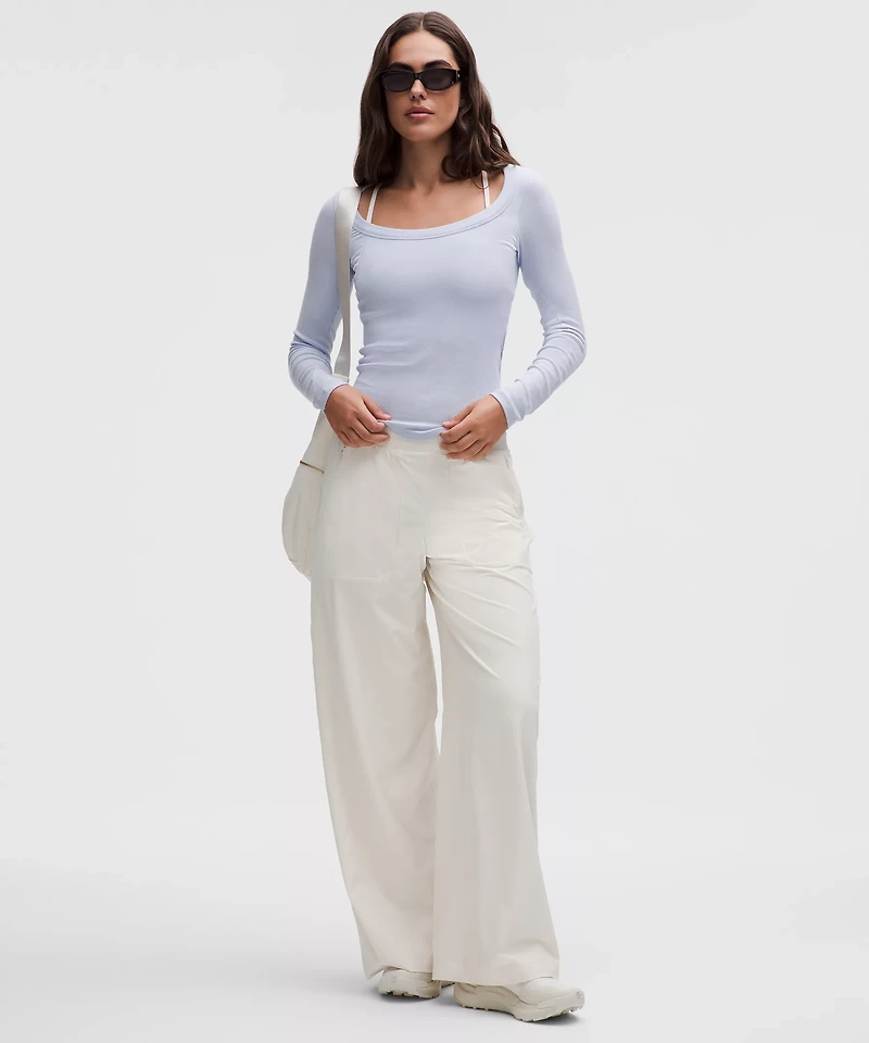 Hold Tight Scoop-Neck Long-Sleeve Shirt | Women's Long Sleeve Shirts