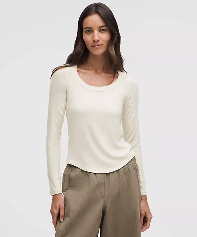 Hold Tight Scoop-Neck Long-Sleeve Shirt | Women's Long Sleeve Shirts