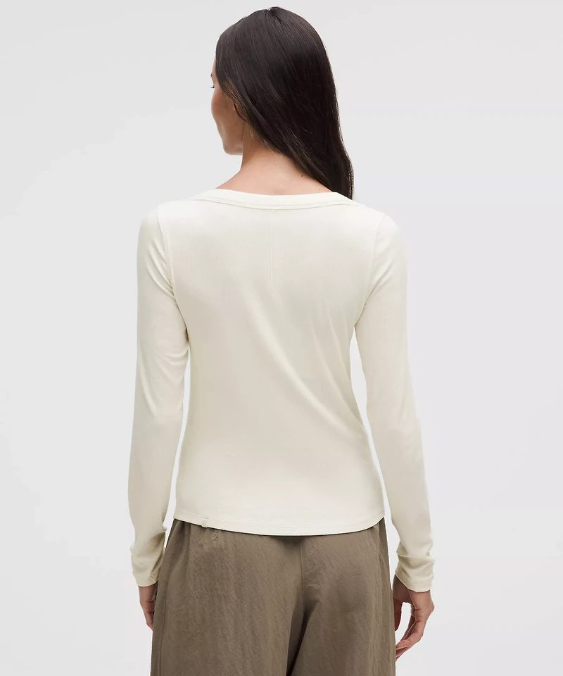 Hold Tight Scoop-Neck Long-Sleeve Shirt | Women's Long Sleeve Shirts