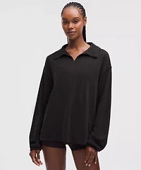 Softstreme Pique Oversized Long-Sleeve Polo Shirt | Women's Shirts
