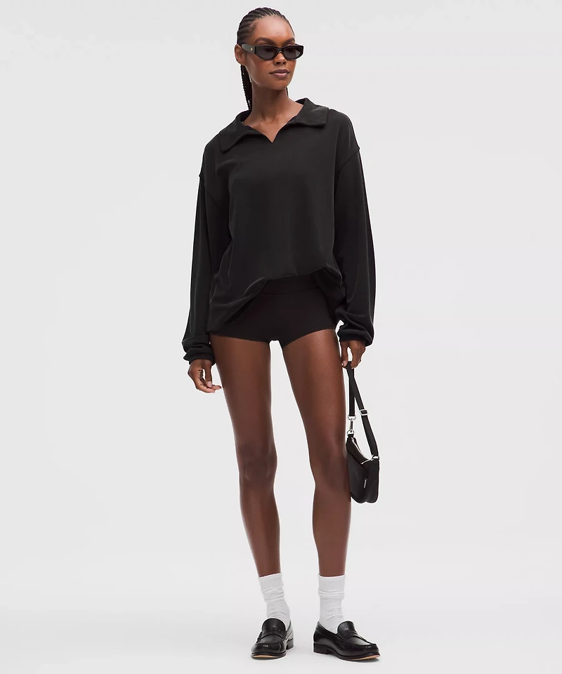 Softstreme Pique Oversized Long-Sleeve Polo Shirt | Women's Shirts